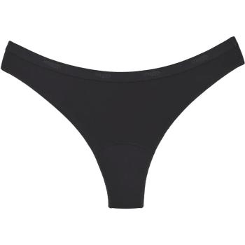 Snuggs Period Underwear Brazilian: Light Flow Black látkové menštruačné nohavičky pre slabú menštruáciu veľkosť L Black 1 ks