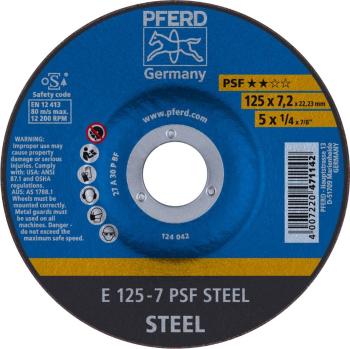 PFERD 62012634 Psf Steel brúsny kotúč lomený  125 mm 22.23 mm 10 ks