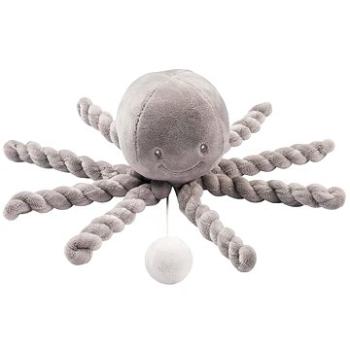Nattou Prvá hrajúca hračka pre bábätká chobotnička PIU PIU Lapide grey 0 mes.+ (5414673877572)