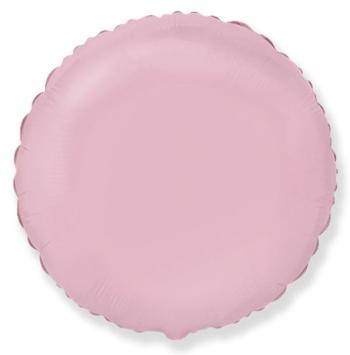 Fóliový balón 45 cm okrúhly pastelovo ružový - Flexmetal