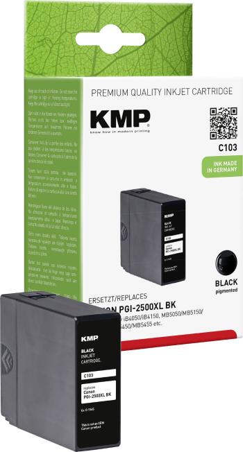 KMP Ink náhradný Canon PGI-2500XL BK kompatibilná  čierna C103 1565,0001