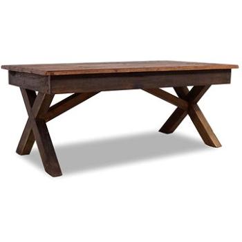SHUMEE Konferenčný stolík, masívne recyklované drevo, 110 × 60 × 45 cm, 244492