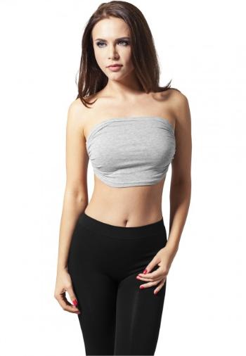 Urban Classics Ladies Bandeau Top grey - XL