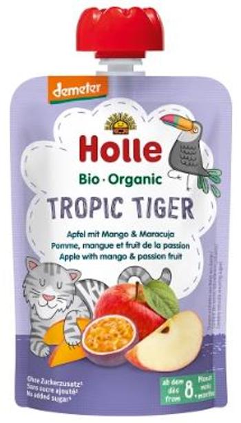 HOLLE Tropic Tiger Bio ovocné pyré jablko, mango a maracuja, (8m+) 100 g