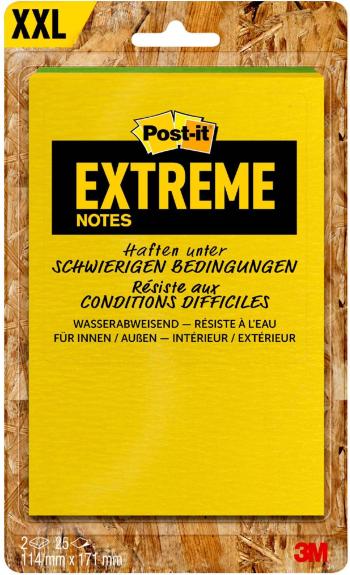 Post-it samolepiace poznámka EXT57M-2-FRGE 171 mm x 114 mm  žltá, zelená, oranžová, tyrkysová 50 listov
