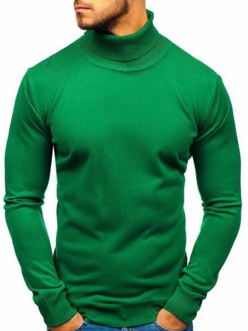 Zelený pánsky sveter / rolák BOLF 2400