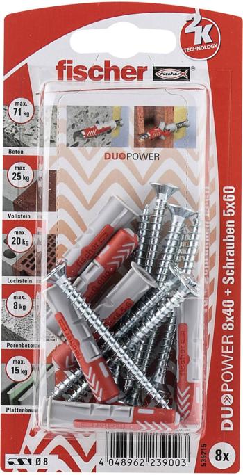 Fischer DUOPOWER sada hmoždiniek 40 mm  535215 1 sada