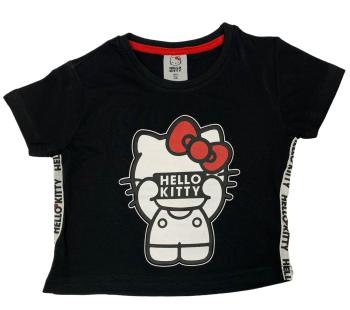 EPlus Dievčenské tričko - Hello Kitty čierne Veľkosť - deti: 116