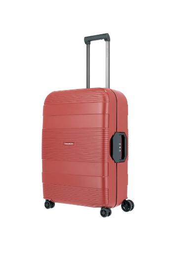 Travelite Skořepinový cestovní kufr Korfu Red M 65 l