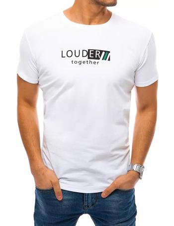 Biele tričko "louder together" s krátkym rukávom vel. XL