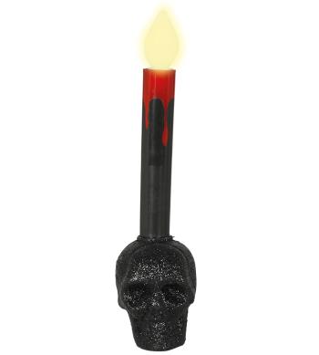Guirca Dekorácia - LED Sviečka v tvare Lebky čierna