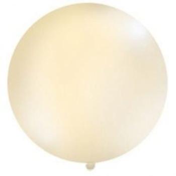 Balón latex 80 cm - transparentní - béžový 1 ks - SMART