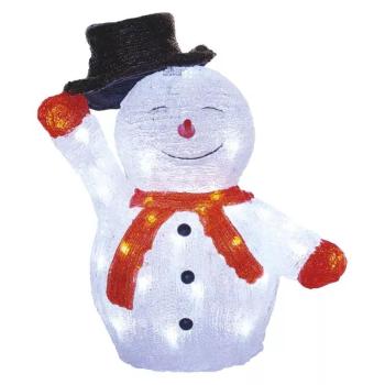 EMOS LED vianočný snehuliak s klobúkom 36cm DCFC18