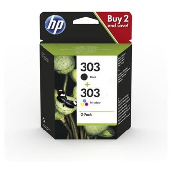 HP 3YM92AE - originálna cartridge HP 303, čierna + farebná