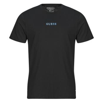 Guess  SS BSC PAINTED QUATTRO G TEE  Tričká s krátkym rukávom Čierna