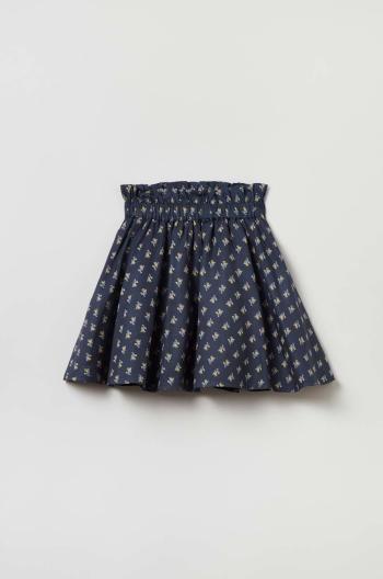 Dievčenská sukňa OVS tmavomodrá farba, mini, áčkový strih