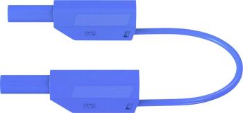 Stäubli SLK410-E/N bezpečnostné meracie káble [lamelový zástrčka 4 mm - lamelový zástrčka 4 mm] 25.00 cm modrá 1 ks