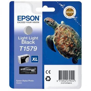 EPSON T1579 (C13T15794010) - originálna cartridge, svetlo svetlo čierna, 26ml