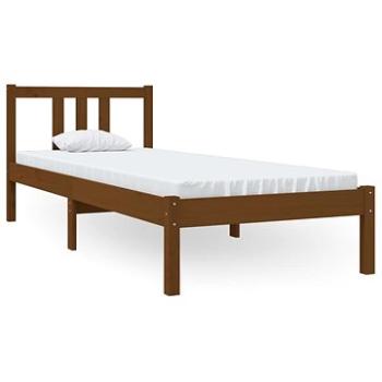 Rám postele medovo hnedý masívne drevo 75 × 190 cm Small Single, 814847