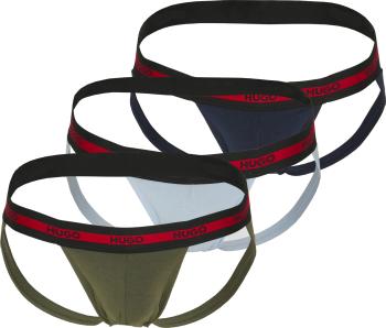 Hugo Boss 3 PACK - pánske slipy HUGO JOCK STRAP 50496724-452 XL