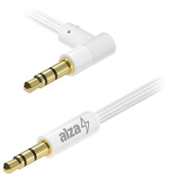 AlzaPower 90Core Audio 3.5mm Jack (M) to 3.5mm Jack 90° (M) 1,5 m biely (APW-CBA3JM915W)