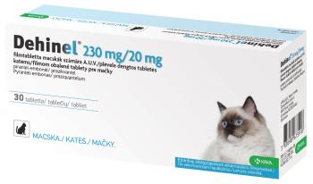 Dehinel 230 mg/20 mg pre mačky 30 tabliet