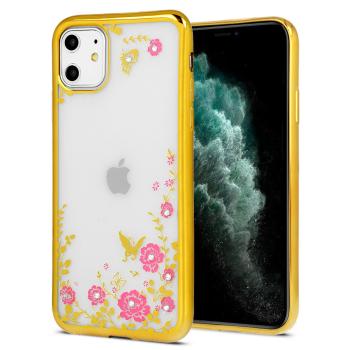 IZMAEL Apple iPhone 7 Diamant flower puzdro  KP18098 zlatá