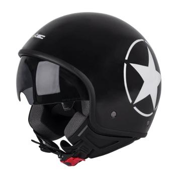Helma na skúter W-TEC FS-710S Revolt Black Farba čierna s hviezdou, Veľkosť XS (53-54)