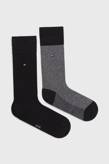 Ponožky Tommy Hilfiger pánske, čierna farba