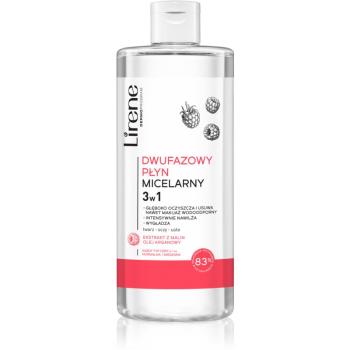 Lirene Cleansing Care Raspberry dvojfázová micelárna voda 3v1 400 ml