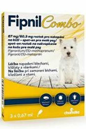 Fipnil Combo 67/60,3 mg S Dog Spot-on 3x0,67 ml VÝPREDAJ