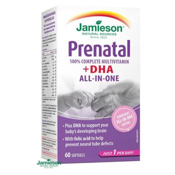 JAMIESON Prenatal complete s DHA a EPA 60 kapsúl