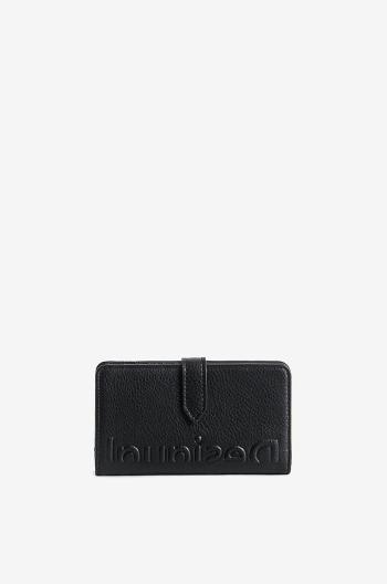 Peňaženka Desigual dámsky, čierna farba