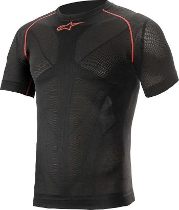 Alpinestars Ride Tech V2 Top Short Sleeve Summer Black Red XL/2XL Funkčné prádlo na motorku