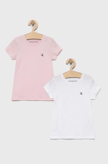 Calvin Klein Jeans - Detské bavlnené tričko (2-pak)