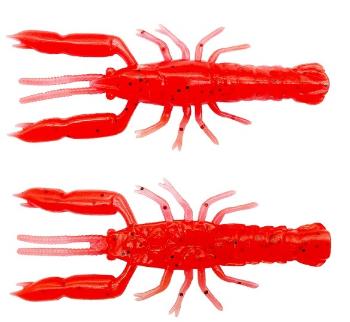 Savage gear gumová nástraha 3d crayfish rattling red uv 8 ks - 6,7 cm 2,9 g