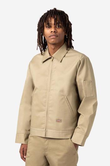 Bunda Dickies Lined Eisenhower DK0A4XK4KHK-beige, pánska, béžová farba, prechodná, DK0A4XK4KHK