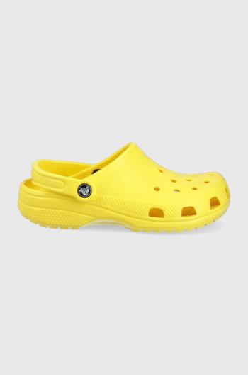 Šľapky Crocs žltá farba