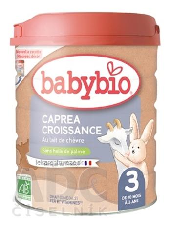 BabyBIO CAPREA 3 následné dojčenské bio kozie mlieko (od ukonč. 10. mesiaca) 1x800 g