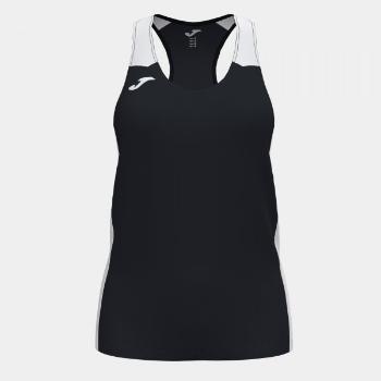 RECORD II TANK TOP BLACK WHITE S