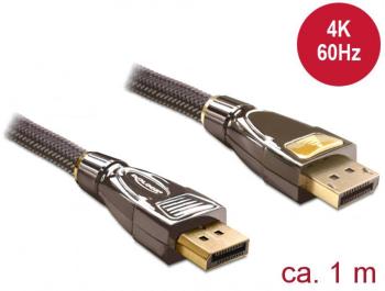 Delock DisplayPort prepojovací kábel #####DisplayPort Stecker, #####DisplayPort Stecker 1.00 m antracitová 82770  #####D