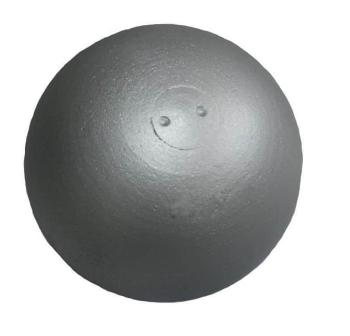 Koule atletická Sedco TRAINING 7,26 kg dovažovaná litá stříbrná - 7,26