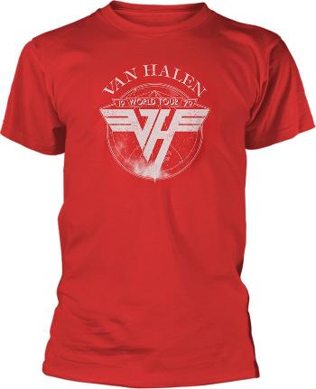 Van Halen Tričko 1979 Tour Red 2XL