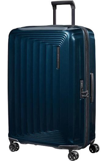 Samsonite Skořepinový cestovní kufr Nuon EXP 100/110 l - tmavě modrá