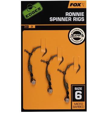 Fox montáž ronnie spinner rigs 3 ks - háčik 6