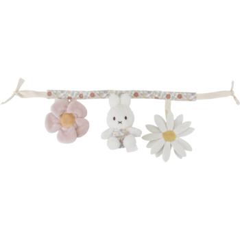 Little Dutch Stroller Activity Chain Miffy Vintage Flowers kontrastná závesná hračka 1 ks