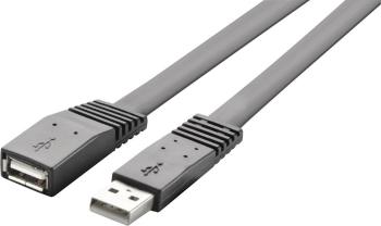 USB predlžovací kábel RENKFORCE 1x USB 2.0 zástrčka ⇔ 1x USB 2.0 zásuvka 1 m, čierna