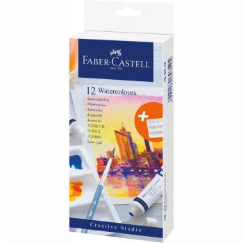 FABER-CASTELL AKVARELOVE FARBY V TUBE SET 12 FAREBNE