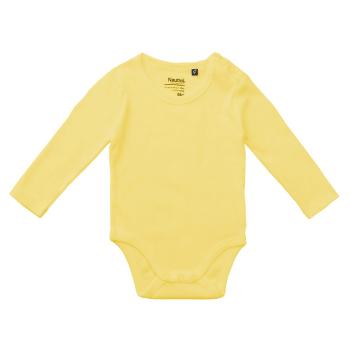 Neutral Detské body s dlhými rukávmi z organickej Fairtrade bavlny - Dusty yellow | 92