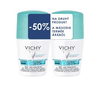 Vichy DEO ROLL-ON 48 HOD. Anti-traces DUO 14 antiperspirant 2x50 ml 2 x 50 ml